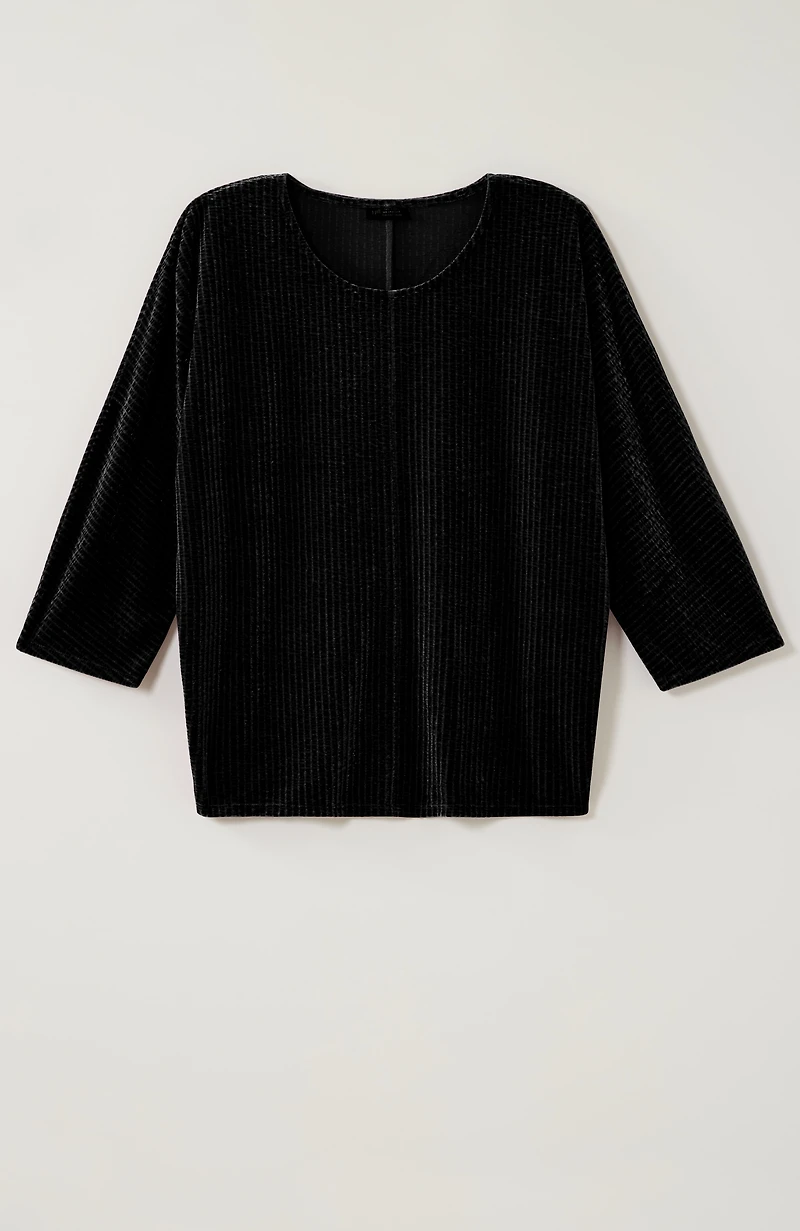 wearever crushed-velvet wedge top