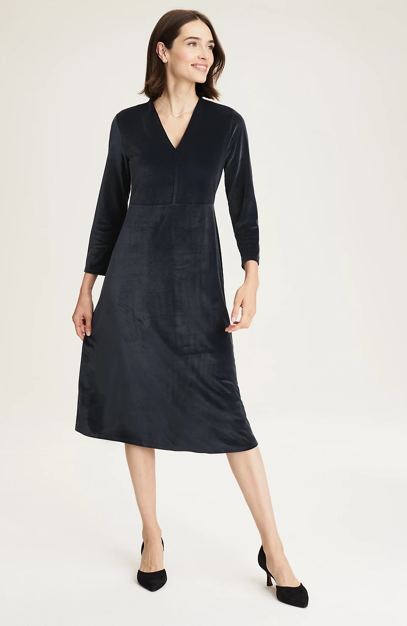 wearever velvet knit dress