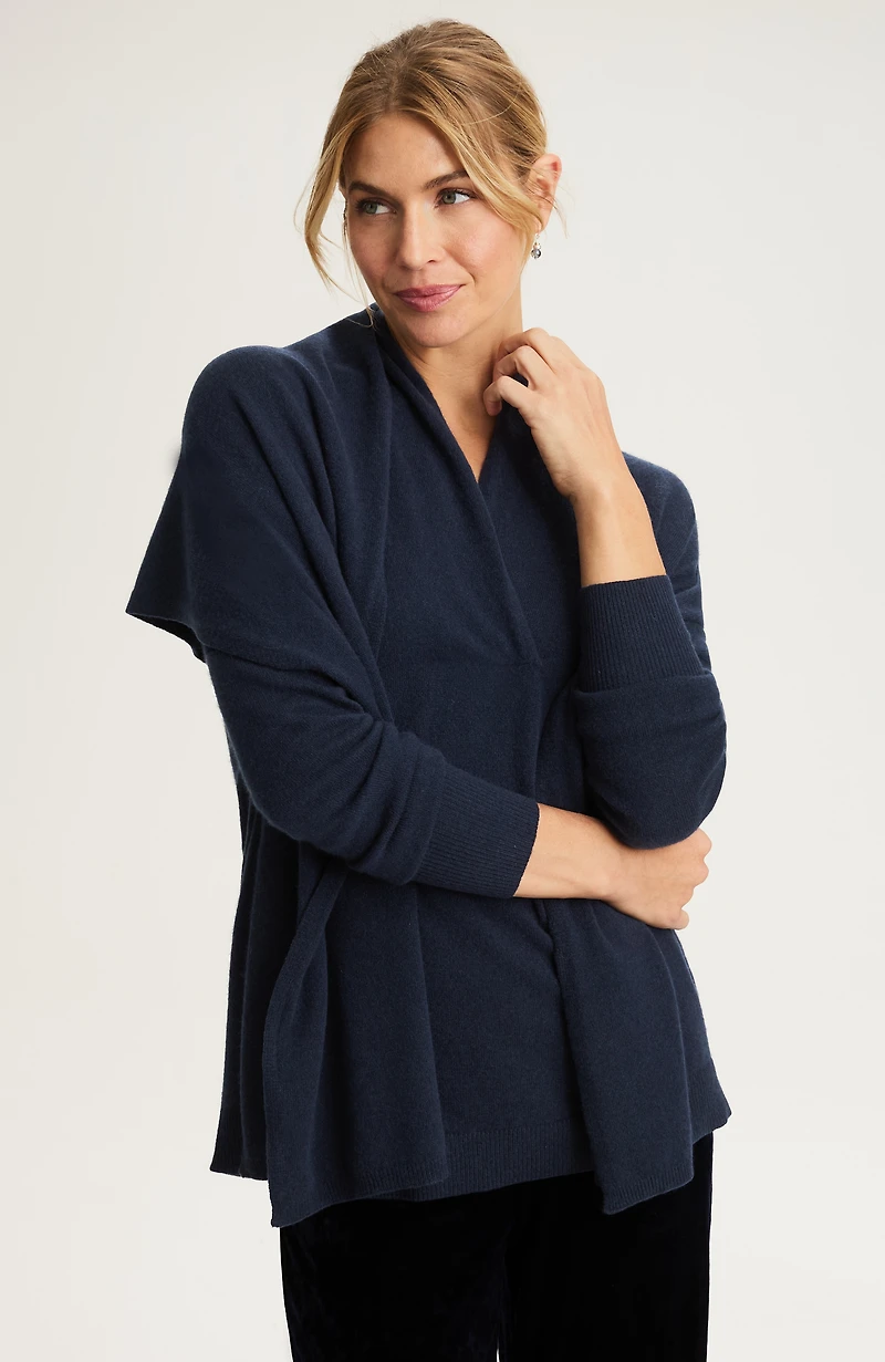 recycled-cashmere-blend scarf