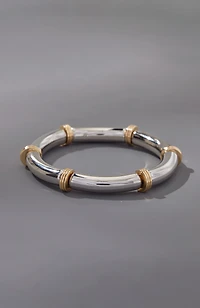 mixed-metal stretch bracelet
