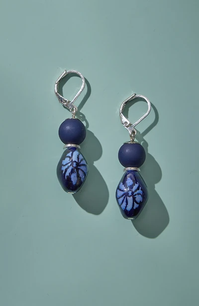 ceramic beaded earrings