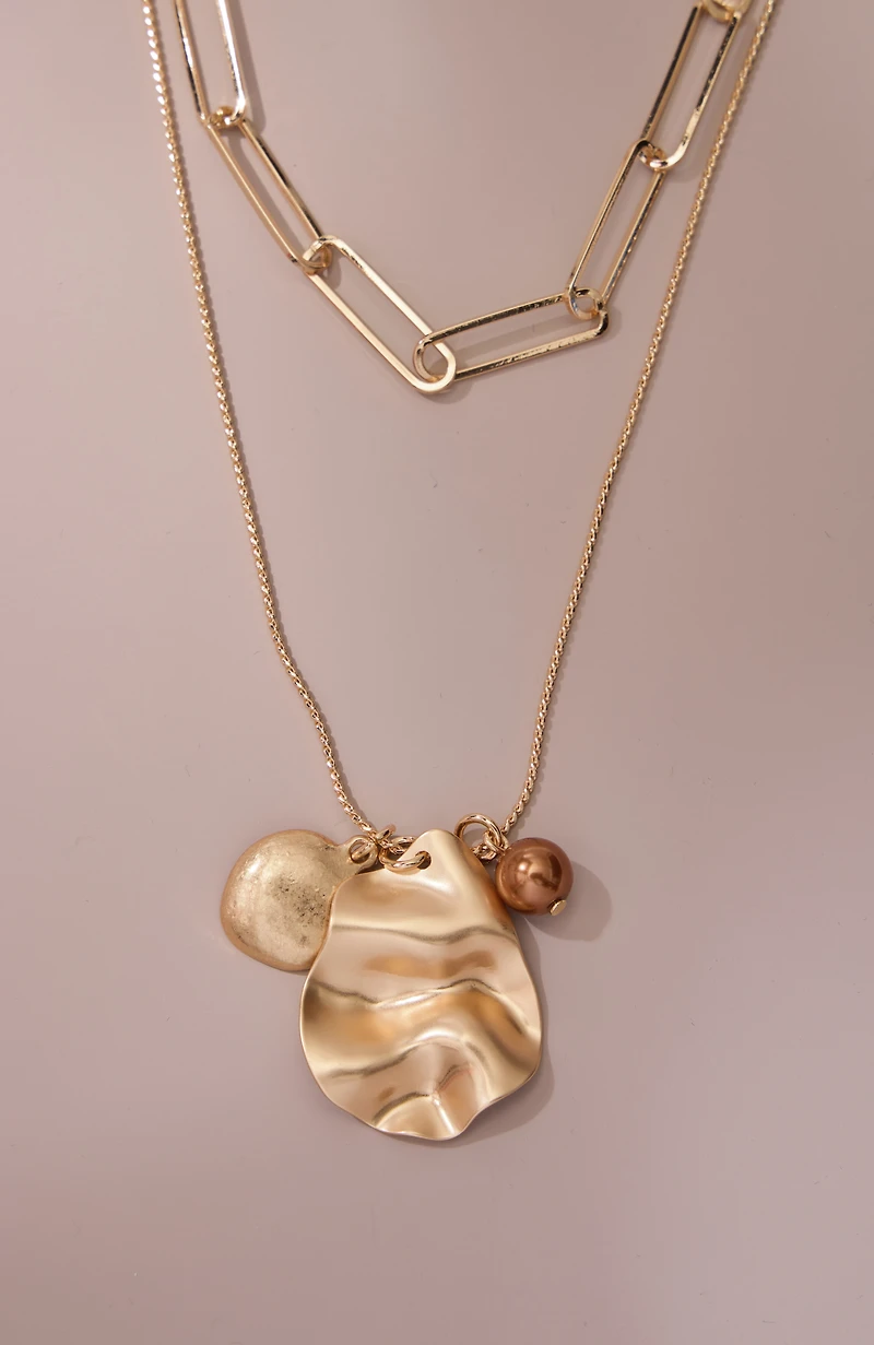 short layered necklace