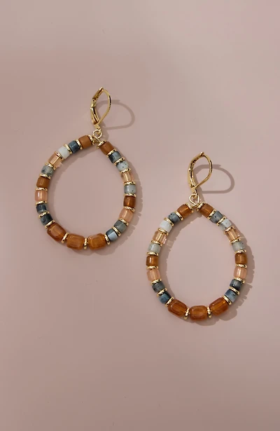 free-spirit beaded hoop earrings