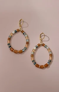 free-spirit beaded hoop earrings