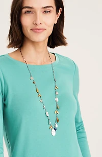 mixed-charms station necklace
