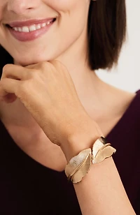 fall foliage hinge bracelet