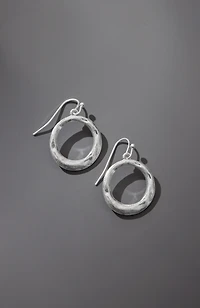sculptural metal rings earrings