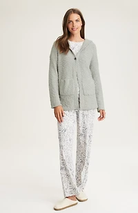 sleep cozy hooded cardi