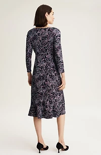 wearever printed-knit dress