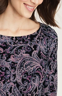 wearever printed-knit dress