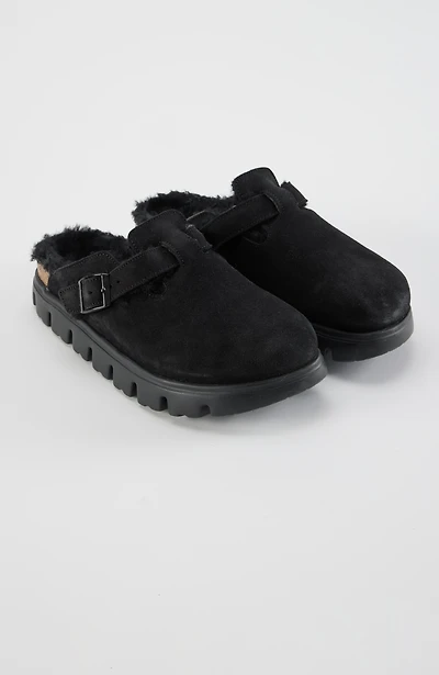 birkenstock® boston chunky shearling clogs