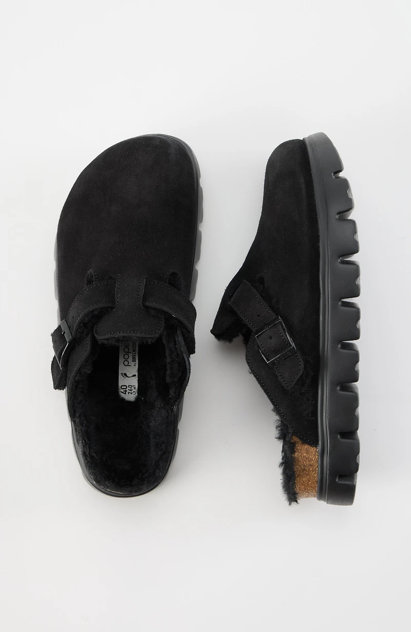 birkenstock® boston chunky shearling clogs
