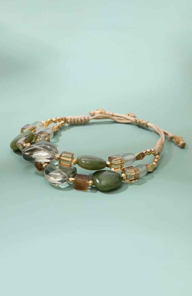artisanal beaded bracelet