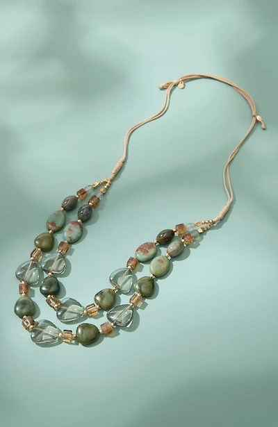 artisanal beaded necklace