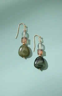 artisanal beaded earrings