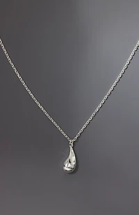 sterling silver teardrop necklace