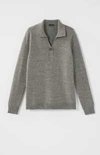 wearever multiyarn johnny-collared sweater