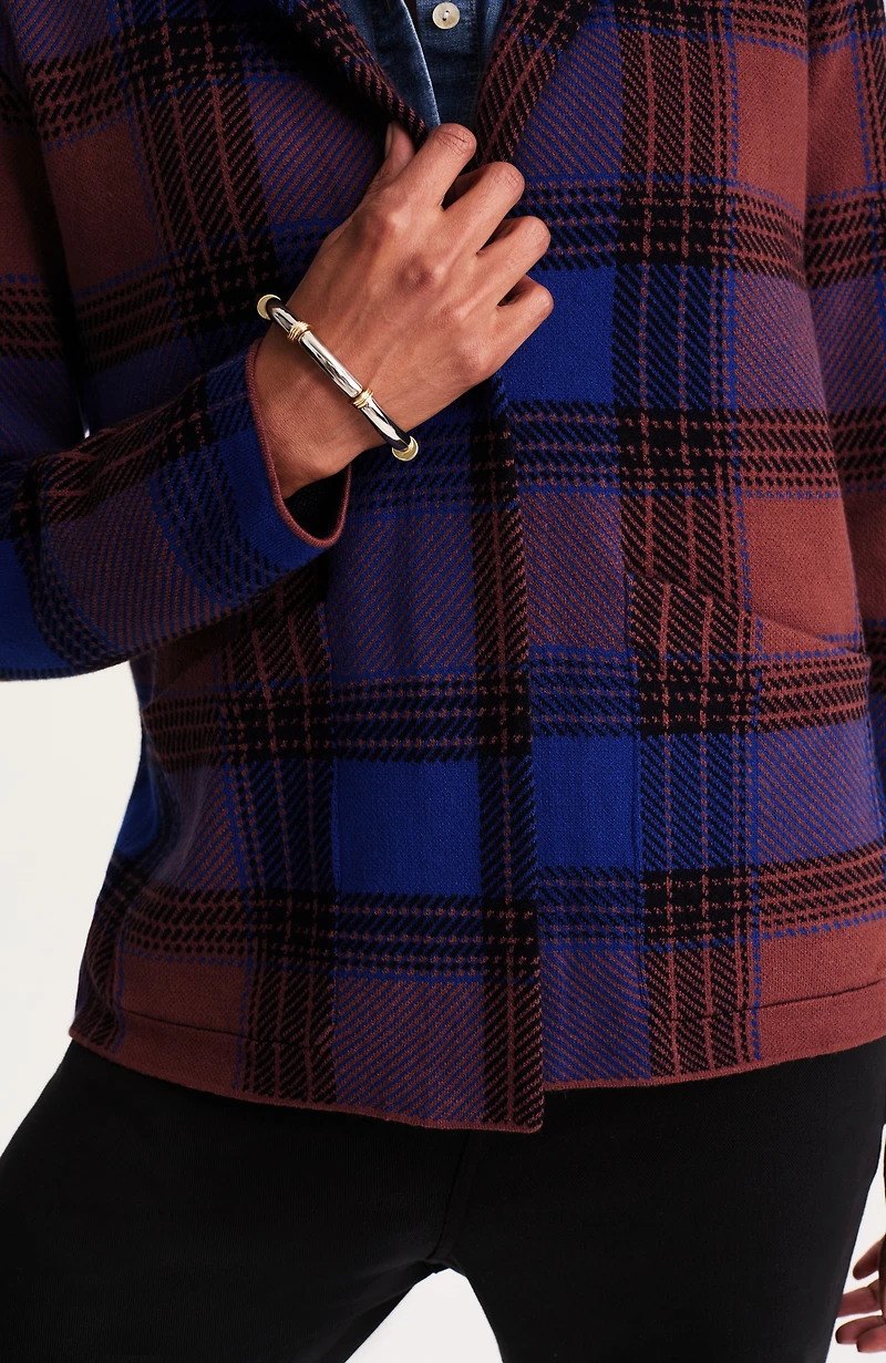 wearever plaid sweater-jacket