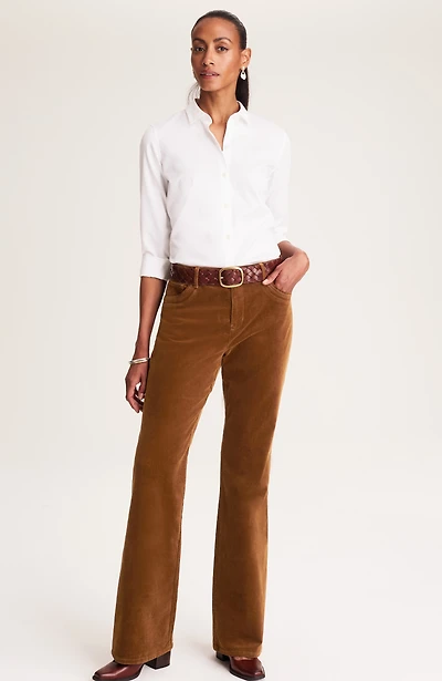curvy-fit corduroy flare jeans