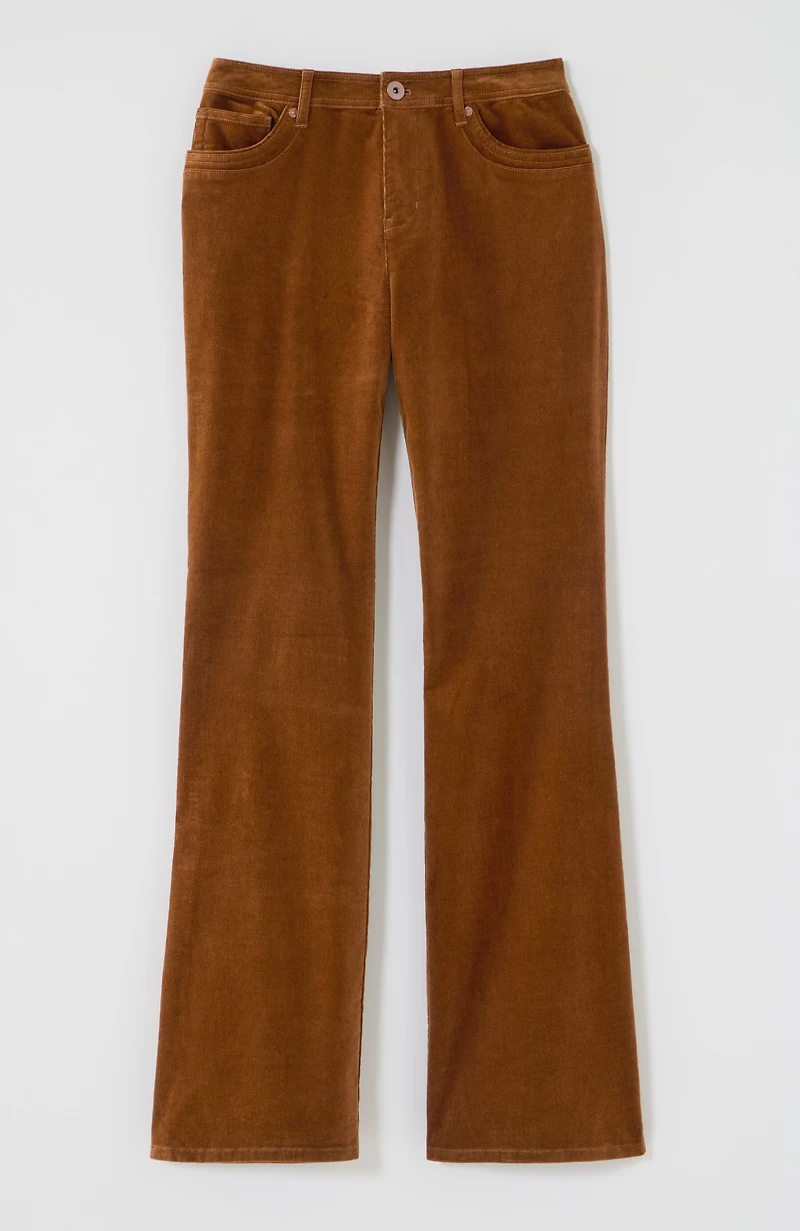 curvy-fit corduroy flare jeans