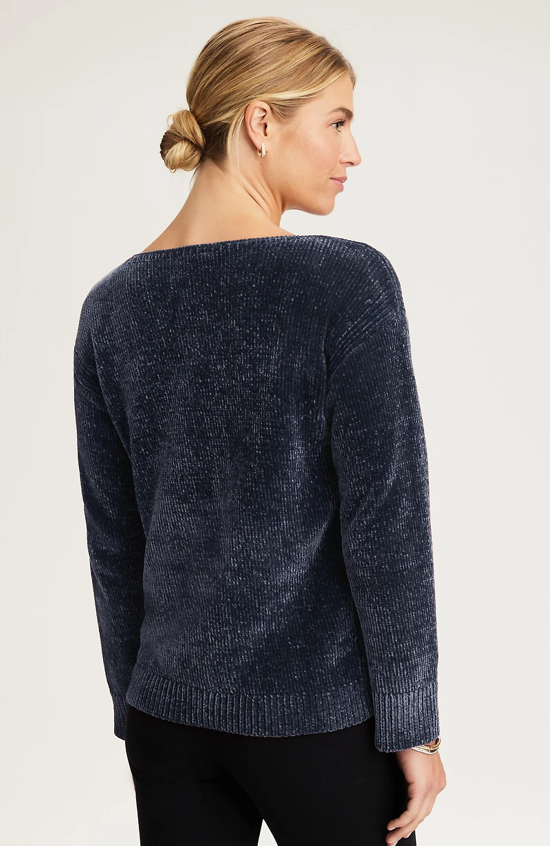 pure jill luxe-chenille pullover sweater