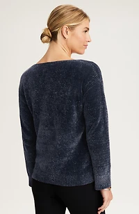 pure jill luxe-chenille pullover sweater