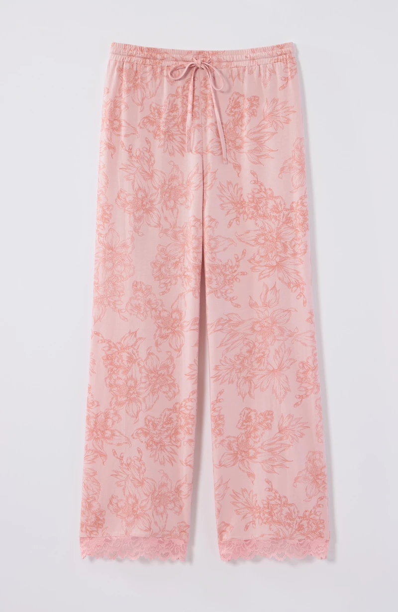 sleep ultrasoft lace-trimmed crops