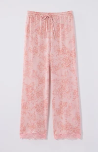 sleep ultrasoft lace-trimmed crops