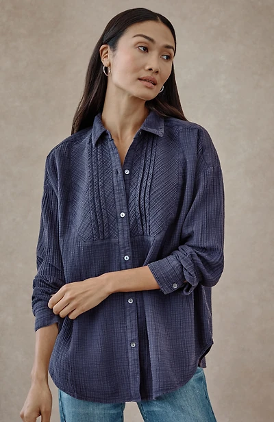 pure jill washed gauze shirt