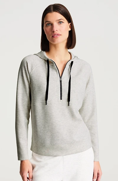 fit elevation knit 1/4-zip hoodie