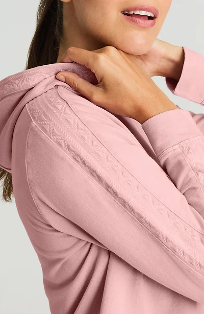 fit embroidered hoodie