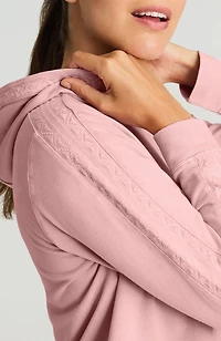 fit embroidered hoodie