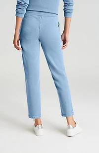 fit garment-dyed slim-leg pants