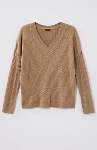 wearever cable-knit cotton sweater