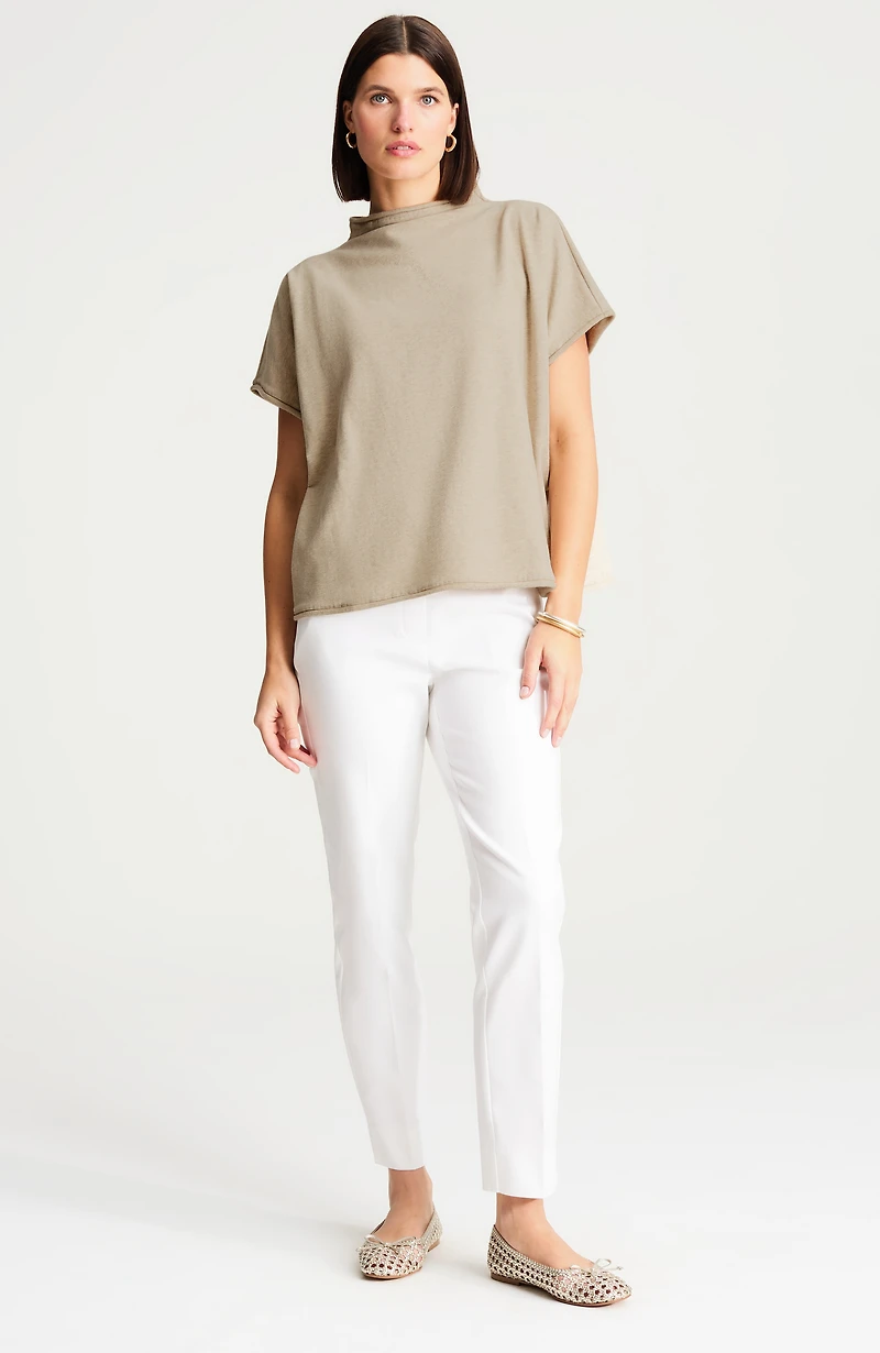 getaway mock-neck knit top