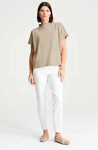 getaway mock-neck knit top