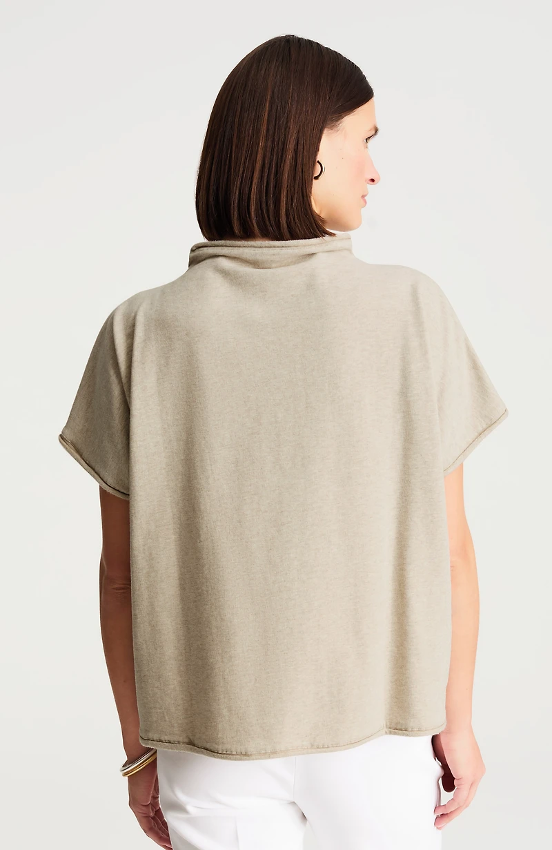 getaway mock-neck knit top