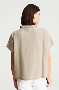 getaway mock-neck knit top