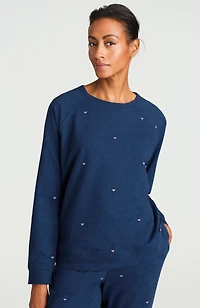 embroidered-heart sweatshirt