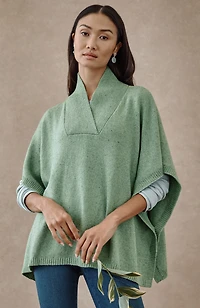 knit pullover poncho