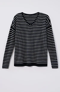 wearever fine-gauge striped sweater