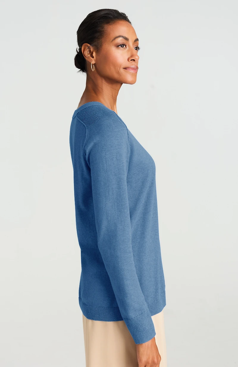 wearever ribbed-shoulder sweater