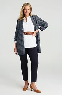 wearever textured one-button cardi