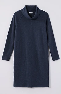 pure jill marled cowl-neck dress