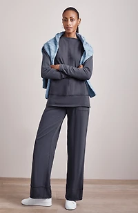 pure jill seamed french terry pants