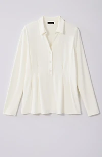 wearever pleated knit shirt