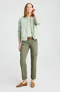 relaxed straight-leg cargo jeans
