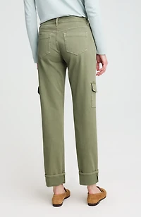 relaxed straight-leg cargo jeans