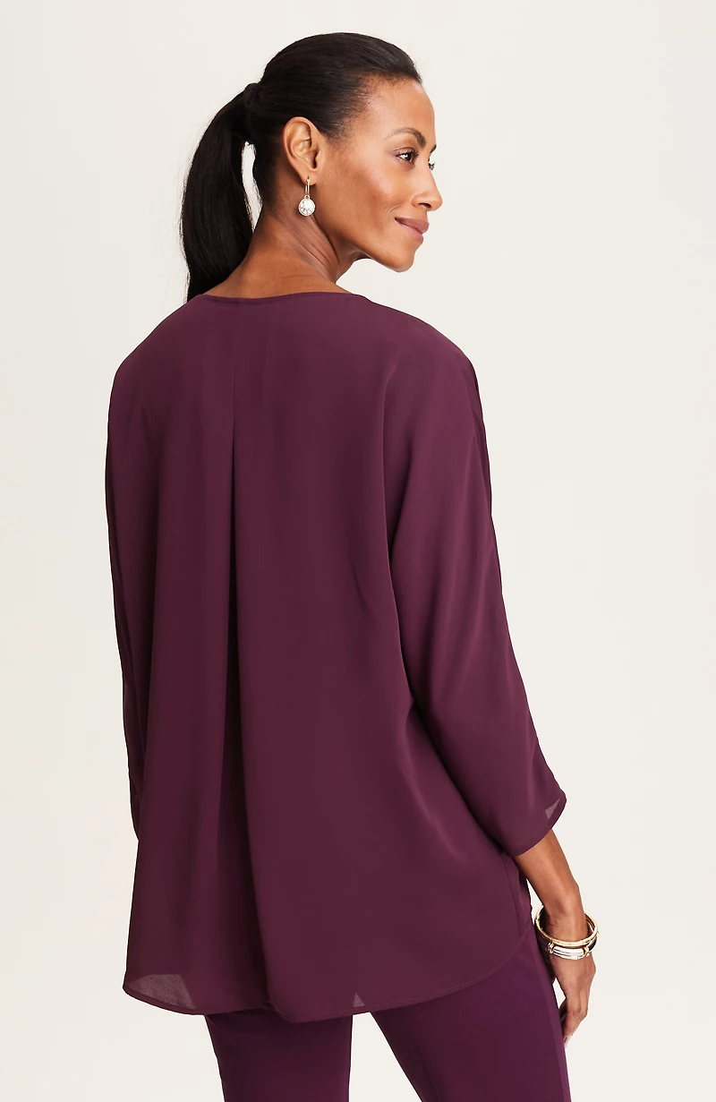 wearever elliptical-hem blouse