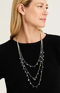 multistrand beaded necklace